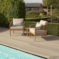 Maze - Porto Rope Weave Lounge Set with Small Round Side Table - Blythe Living