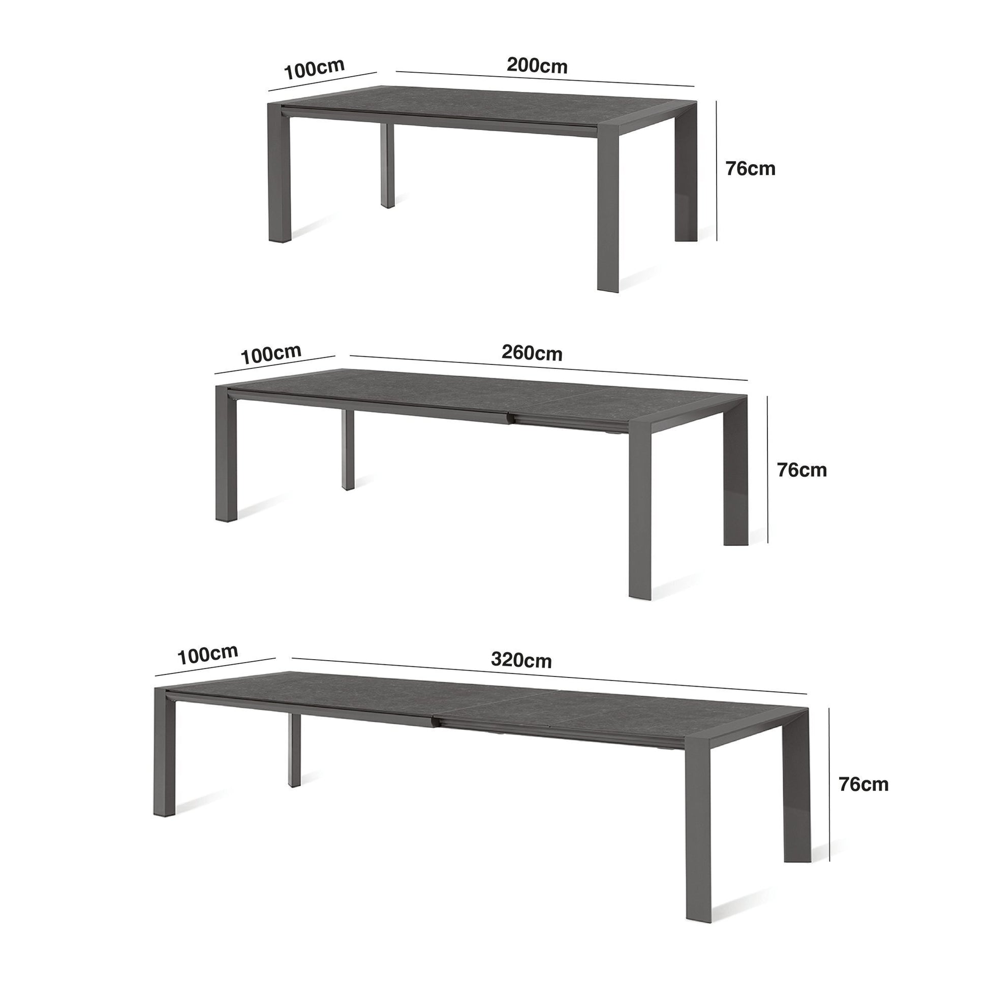 Maze - Outdoor Fabric Ambition 6 - 10 Seat Extending Dining Set - Oatmeal - Blythe Living