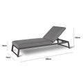 Maze - Outdoor Fabric Allure Sun Lounger - Oatmeal - Blythe Living