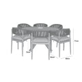 Maze - Porto Rope Weave 6 Seat Round Dining Set - Blythe Living