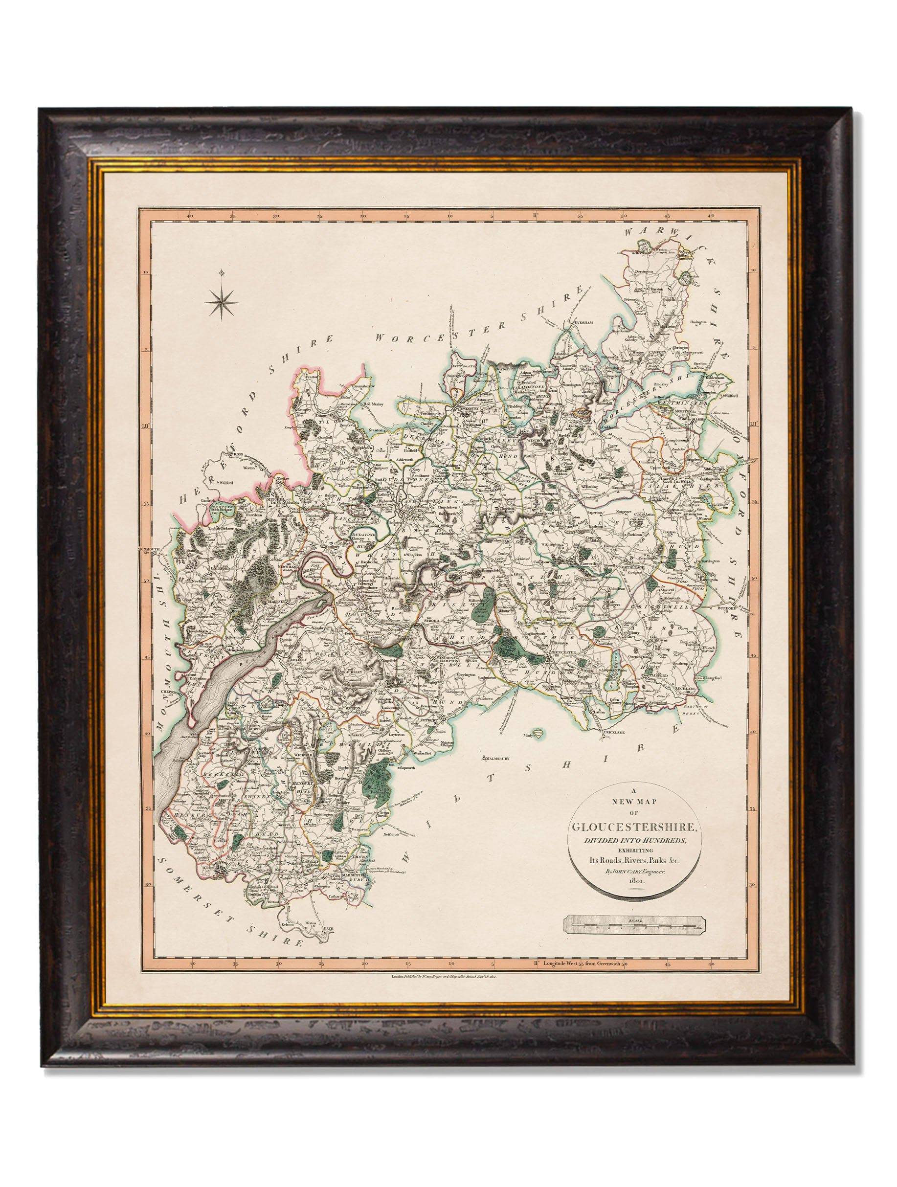 c.1806 County Maps of England - Blythe Living