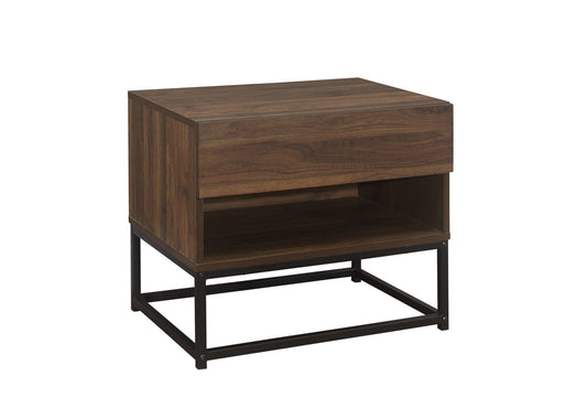 Houston 1 Drawer Bedside Walnut