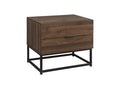 Houston 2 Drawer Bedside Walnut - Blythe Living