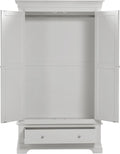 BORDEAUX 2 DOOR WARDROBE - PEBBLE GREY - Blythe Living