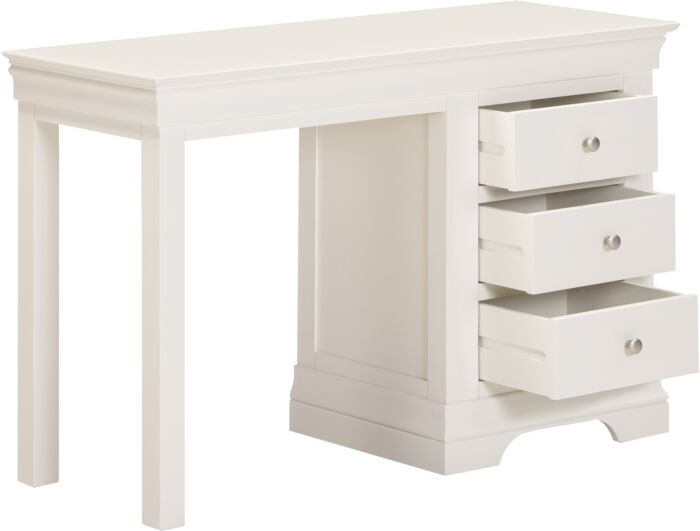 BORDEAUX 3 DRAWER DRESSING TABLE - IVORY - Blythe Living