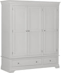 BORDEAUX 3 DOOR WARDROBE - PEBBLE GREY - Blythe Living
