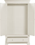 BORDEAUX 2 DOOR WARDROBE - IVORY - Blythe Living