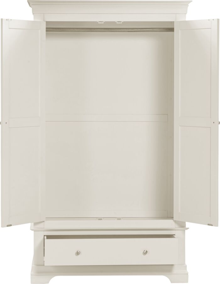 BORDEAUX 2 DOOR WARDROBE - IVORY - Blythe Living