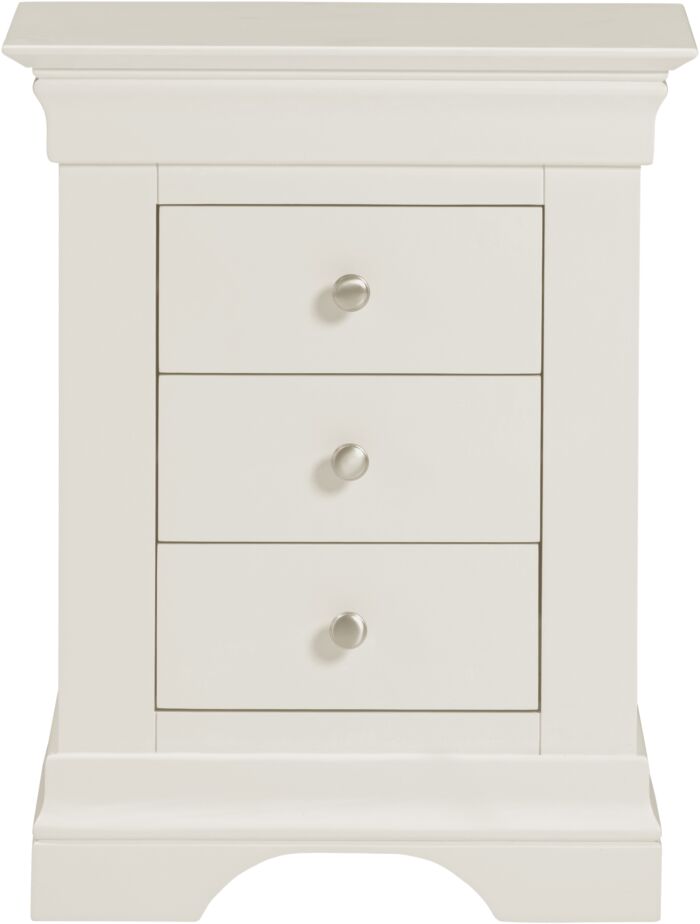 BORDEAUX 3 DRAWER DRESSING TABLE - PEBBLE GREY - Blythe Living