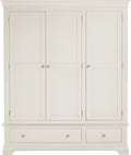 BORDEAUX 3 DOOR WARDROBE - IVORY - Blythe Living