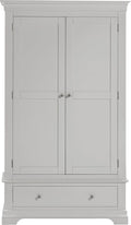 BORDEAUX 2 DOOR WARDROBE - PEBBLE GREY - Blythe Living