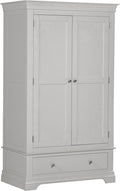 BORDEAUX 2 DOOR WARDROBE - PEBBLE GREY - Blythe Living