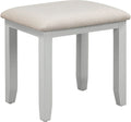 BORDEAUX 3 DRAWER DRESSING TABLE SET - PEBBLE GREY/OAT FABRIC - Blythe Living