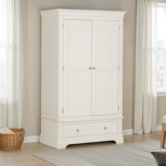 BORDEAUX 2 DOOR WARDROBE - IVORY - Blythe Living