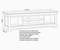BORDEAUX TV STAND - PEBBLE GREY/OAK - Blythe Living