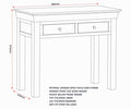 BORDEAUX CONSOLE TABLE - PEBBLE GREY/OAK - Blythe Living