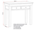 BORDEAUX CONSOLE TABLE - IVORY/OAK - Blythe Living