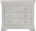 BORDEAUX 3 DRAWER DRESSING TABLE SET - IVORY/OAT FABRIC - Blythe Living