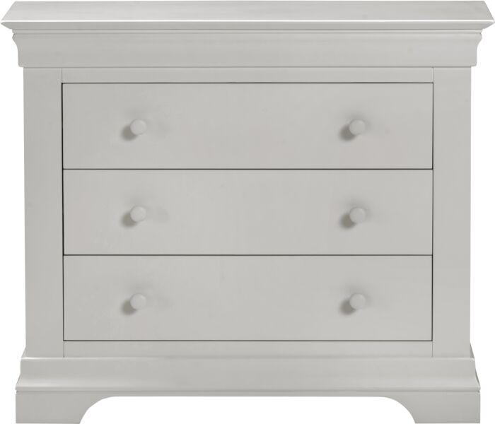 BORDEAUX 3 DRAWER DRESSING TABLE SET - IVORY/OAT FABRIC - Blythe Living