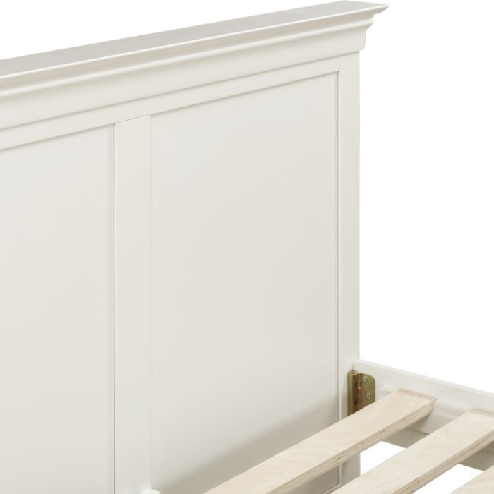 BORDEAUX 4'6" HIGH END BED - IVORY - Blythe Living