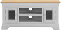 BORDEAUX SMALL TV STAND - PEBBLE GREY/OAK - Blythe Living