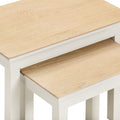 BORDEAUX NEST OF 2 TABLES - IVORY/OAK - Blythe Living