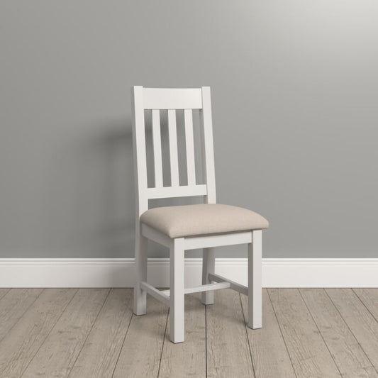 WINDSOR SLATTED DINING CHAIR (X2 PER BOX) - IVORY/OAT FABRIC