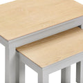BORDEAUX NEST OF 2 TABLES - PEBBLE GREY/OAK - Blythe Living