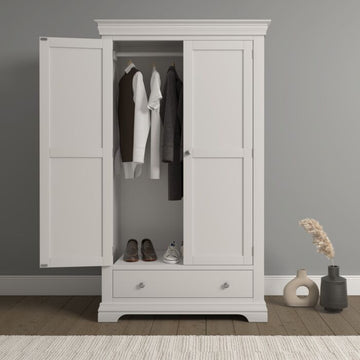 BORDEAUX 2 DOOR WARDROBE - IVORY - Blythe Living