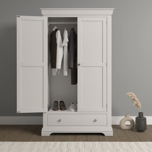 BORDEAUX 2 DOOR WARDROBE - IVORY - Blythe Living