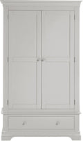 BORDEAUX 2 DOOR WARDROBE - PEBBLE GREY - Blythe Living