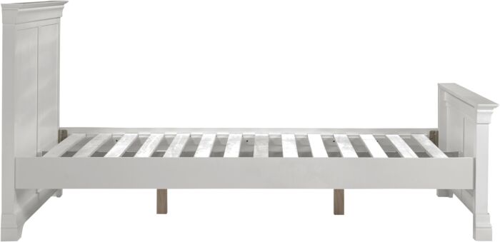 BORDEAUX 5' HIGH END BED - PEBBLE GREY - Blythe Living