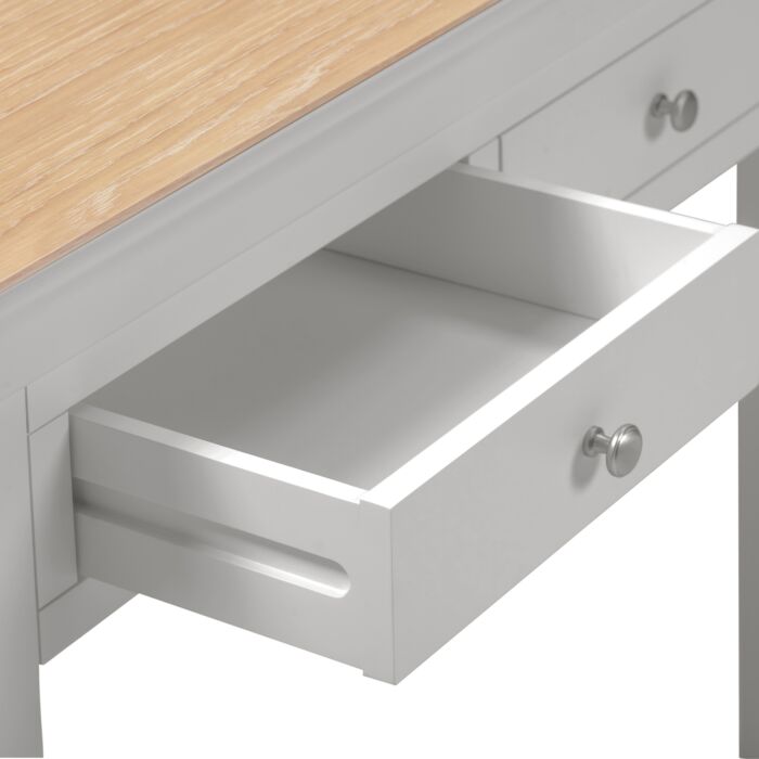 BORDEAUX CONSOLE TABLE - PEBBLE GREY/OAK - Blythe Living