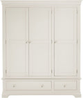 BORDEAUX 3 DOOR WARDROBE - IVORY - Blythe Living