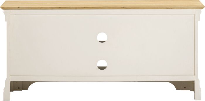 BORDEAUX SMALL TV STAND - IVORY/OAK - Blythe Living