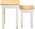 BORDEAUX NEST OF 2 TABLES - IVORY/OAK - Blythe Living