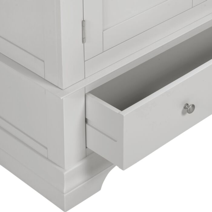 BORDEAUX 2 DOOR WARDROBE - PEBBLE GREY - Blythe Living