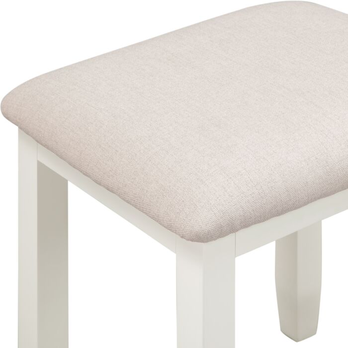 BORDEAUX DRESSING TABLE STOOL - PEBBLE GREY - Blythe Living