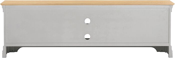 BORDEAUX TV STAND - PEBBLE GREY/OAK - Blythe Living