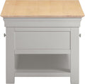 BORDEAUX 2 DRAWER COFFEE TABLE - PEBBLE GREY/OAK - Blythe Living