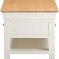 BORDEAUX 2 DRAWER COFFEE TABLE - IVORY/OAK - Blythe Living
