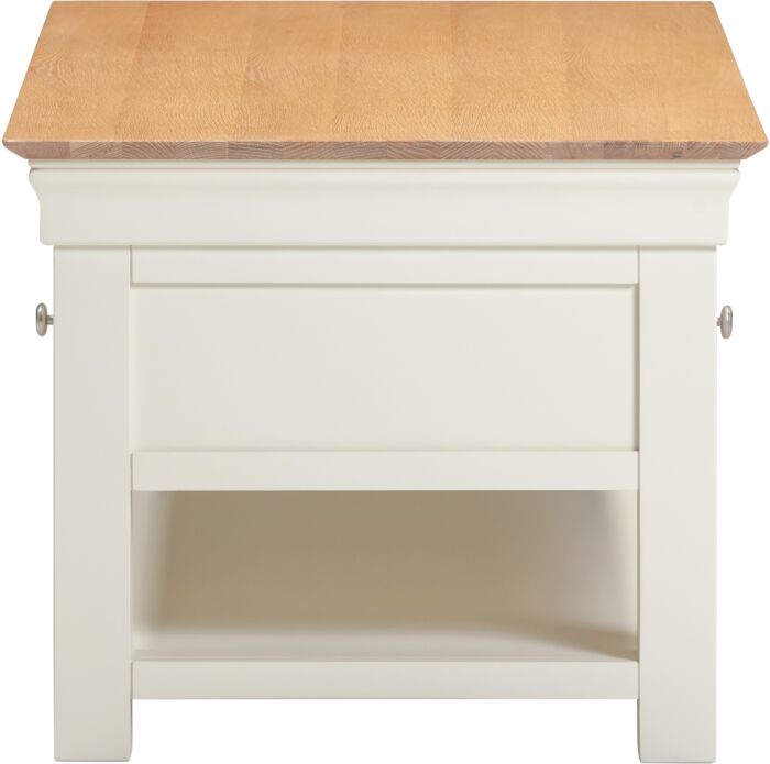 BORDEAUX 2 DRAWER COFFEE TABLE - IVORY/OAK - Blythe Living