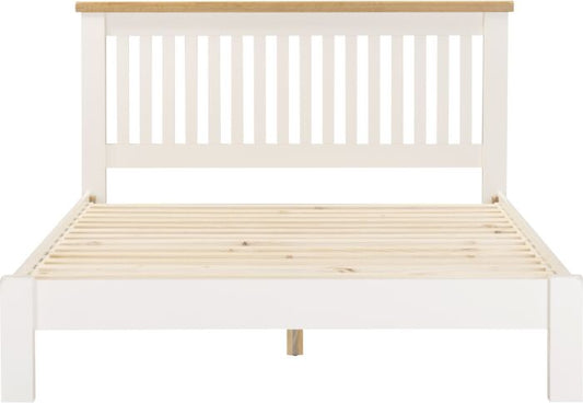 WINDSOR 5' LOW END BED - IVORY/OAK