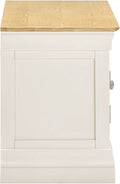 BORDEAUX SMALL TV STAND - IVORY/OAK - Blythe Living