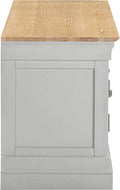 BORDEAUX TV STAND - PEBBLE GREY/OAK - Blythe Living