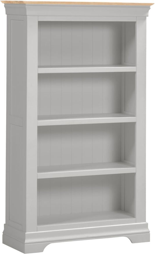BORDEAUX BOOKCASE - PEBBLE GREY/OAK