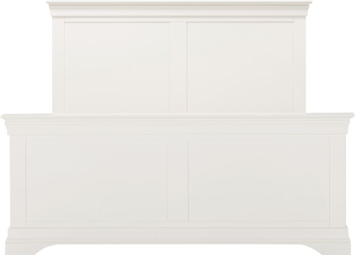 BORDEAUX 4'6" HIGH END BED - IVORY - Blythe Living