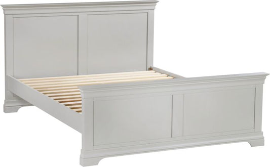 BORDEAUX 5' HIGH END BED - PEBBLE GREY - Blythe Living