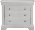 BORDEAUX 3 DRAWER DRESSING TABLE SET - IVORY/OAT FABRIC - Blythe Living