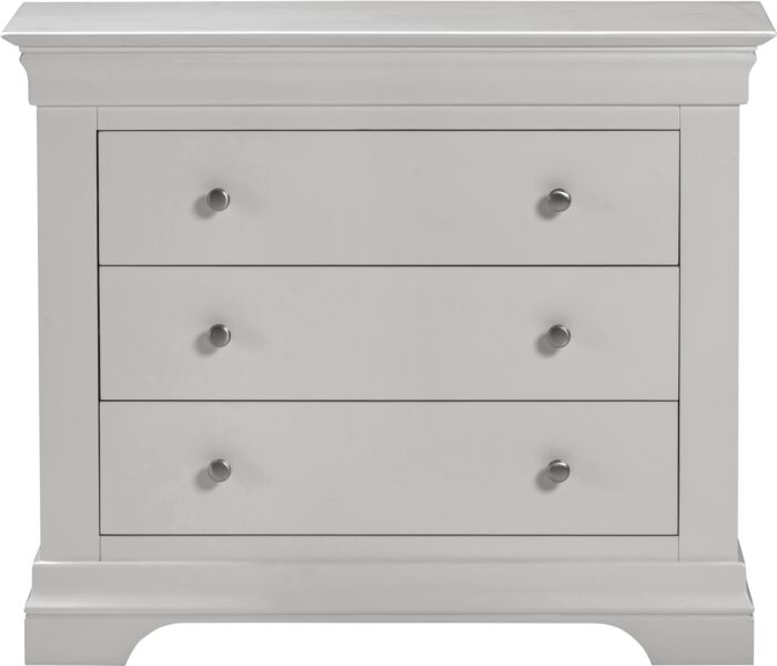 BORDEAUX 3 DRAWER DRESSING TABLE SET - IVORY/OAT FABRIC - Blythe Living